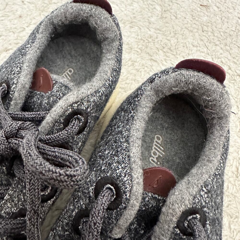 allbirds Charcoal Wool Runner Sneakers with Cream Sole - Picture 6 of 11